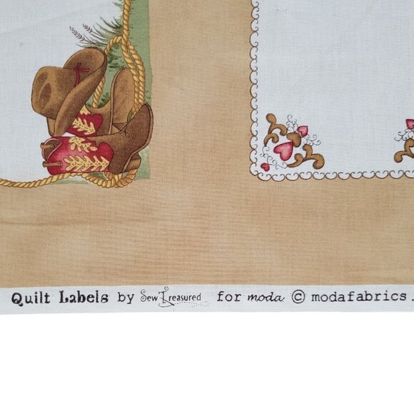 Quilt Labels Fabric Panel For Quilting and Crafts Assorted Frames Sew Treasured - Picture 14 of 15